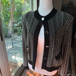 Hugo Boss Black and Gray Women's Jacket